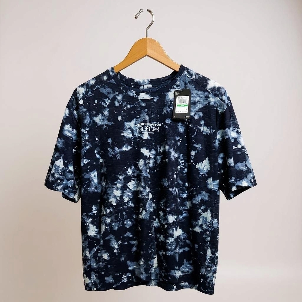 Under Armour Men's Short Sleeve Tee - Black and White Tie-Dye